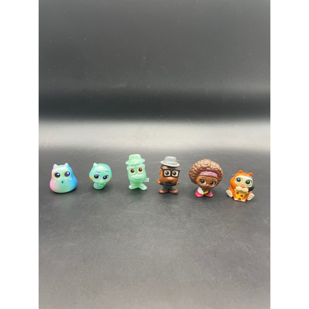 Disney Pixar Soul Doorables Mini Figure Lot Joe Gardner 22 Mr Mittens 6pc Set